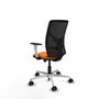 PIQUERAS Y CRESPO Silla de oficina Motilla Naranja y Negro