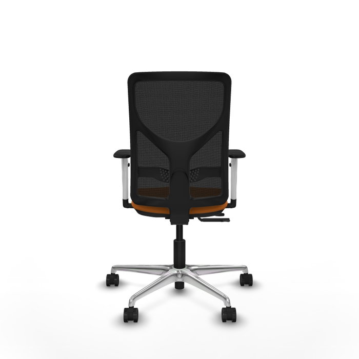 PIQUERAS Y CRESPO Silla de oficina Motilla Naranja y Negro