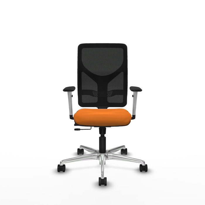 PIQUERAS Y CRESPO Silla de oficina Motilla Naranja y Negro