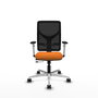 PIQUERAS Y CRESPO Silla de oficina Motilla Naranja y Negro