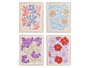 Giftdecor Cuadros Flores Surtidos 40x50 cm Lienzo Canvas Marco Blanco (Set de 8)