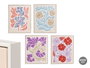 Giftdecor Cuadros Flores Surtidos 40x50 cm Lienzo Canvas Marco Blanco (Set de 8)