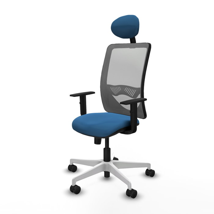 PIQUERAS Y CRESPO Silla de oficina Zulema con mecanismo Sincro, Azul claro y Gris PIQUERAS Y CRESPO Silla de oficina Zulema con mecanismo Sincro, Azul claro y Gris