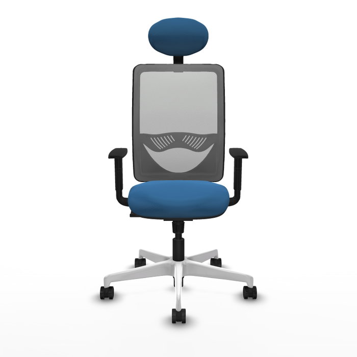 PIQUERAS Y CRESPO Silla de oficina Zulema con mecanismo Sincro, Azul claro y Gris PIQUERAS Y CRESPO Silla de oficina Zulema con mecanismo Sincro, Azul claro y Gris
