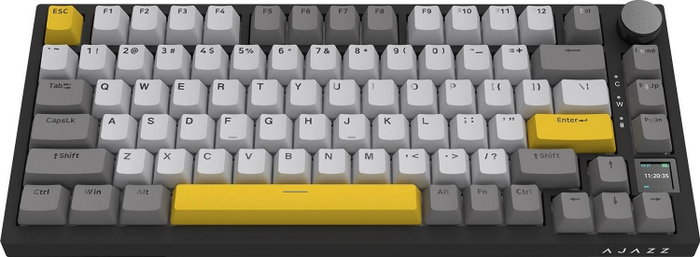 Ajazz AK820 Pro Teclado Mecánico Inalámbrico Flying Fish Switch RGB Negro y Gris