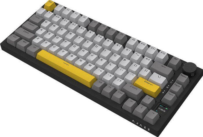 Ajazz AK820 Pro Teclado Mecánico Inalámbrico Flying Fish Switch RGB Negro y Gris