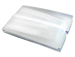 Pardo Portamascarilla Plegable de Polipropileno Transparente 10x60x90 mm