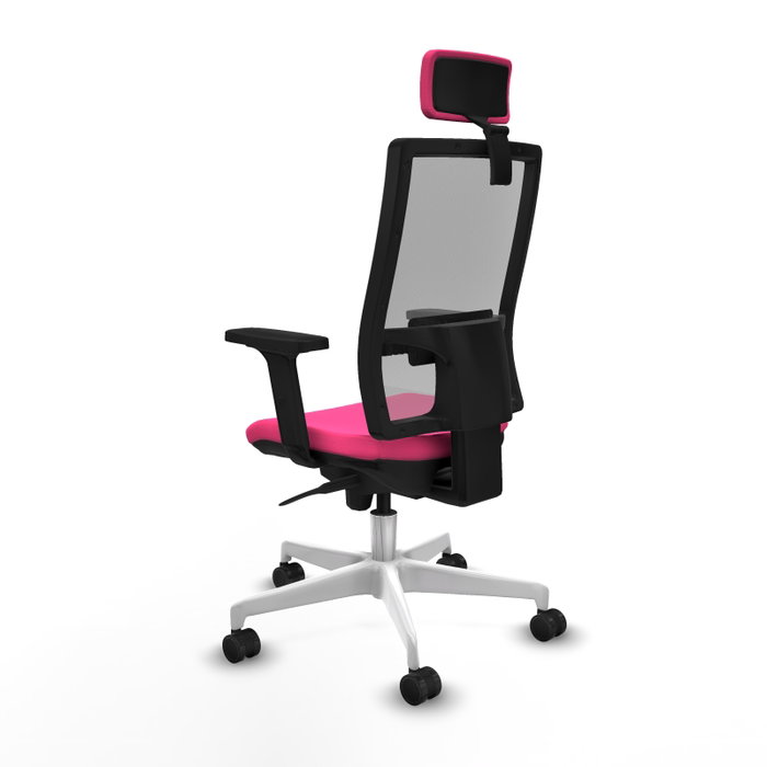 PIQUERAS Y CRESPO Silla de oficina Horna Rosa con mecanismo Sincro PIQUERAS Y CRESPO Silla de oficina Horna Rosa con mecanismo Sincro