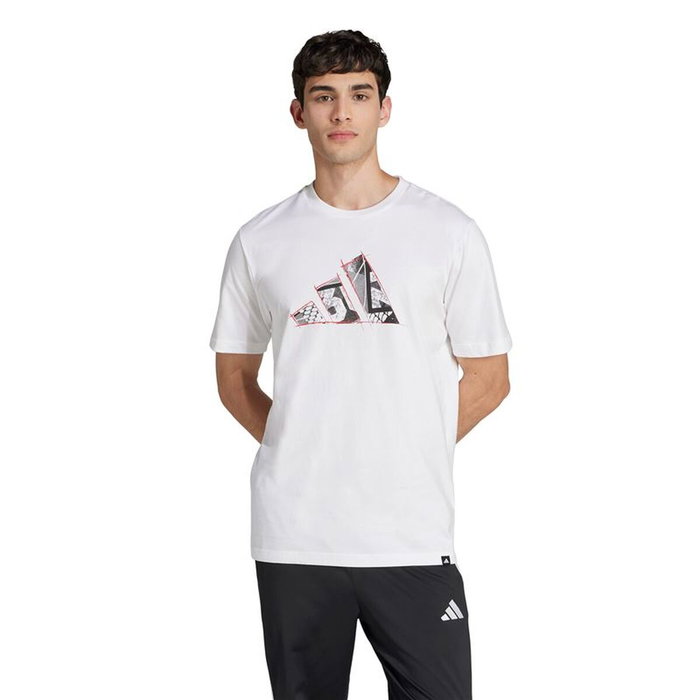 Camiseta de Manga Corta Hombre Adidas Photo Logo Blanco 15-16 Años