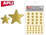 Apli Gomets Estrella Oro Bolsa 120 Unidades Etiquetas Autoadhesivas Creatividad