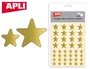 Apli Gomets Estrella Oro Bolsa 120 Unidades Etiquetas Autoadhesivas Creatividad