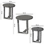 Hanah Home Mira Mesas Nido Roble Tablero Partículas Melamina 18mm