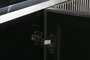 DKD Home Decor Buffet Moderno 4 Puertas 2 Estanterias Plateado Negro Laton Marmol 180 x 40 x 85 cm
