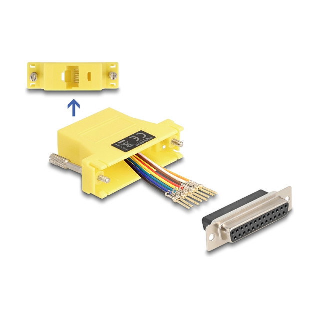 DeLOCK 67119 Adaptador de interfaz VGA hembra a RJ-45 Amarillo DeLOCK 67119 Adaptador de interfaz VGA hembra a RJ-45 Amarillo