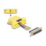 DeLOCK 67119 Adaptador de interfaz VGA hembra a RJ-45 Amarillo