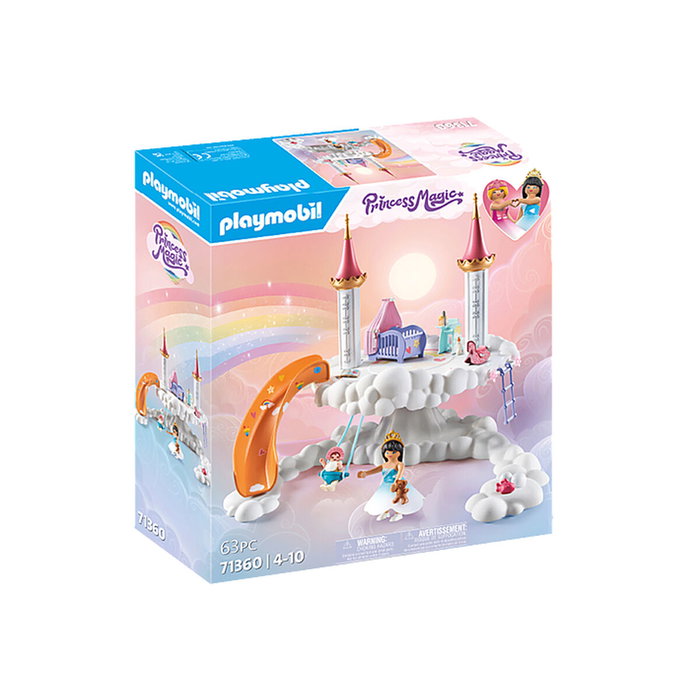 Playmobil Guardería en las nubes - Princesa Mágica con princesa, bebé y accesorios