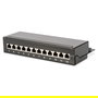 Digitus Panel de Parcheo Apantallado, 12 Puertos, CAT 6A, Rack 19"