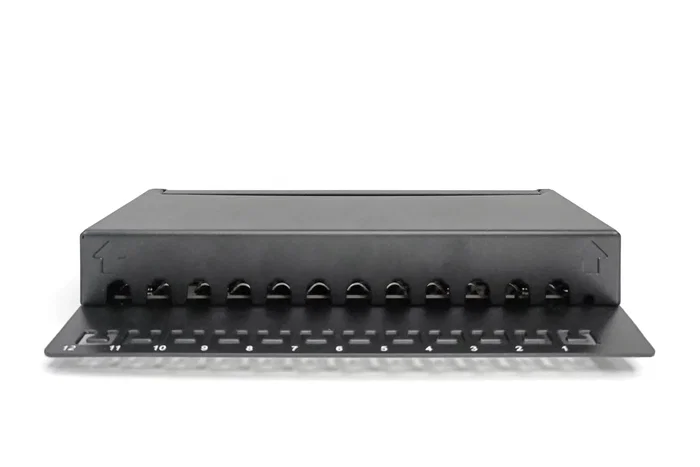 Digitus Panel de Conexiones de Sobremesa Cat 6A Apantallado 12 Puertos Negro Digitus Panel de Conexiones de Sobremesa Cat 6A Apantallado 12 Puertos Negro