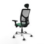 PIQUERAS Y CRESPO Silla de oficina Motilla Verde esmeralda y Gris