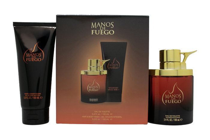 Manos De Fuego Caliente Gift Set: EDT 100ml - Hair Body Wash 150ml