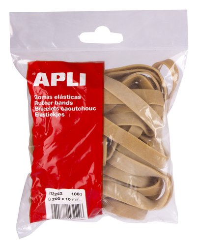 Apli Gomas Elásticas Marrón 200x10mm 100g