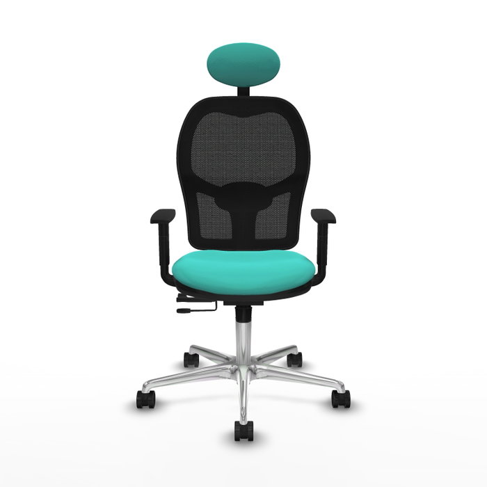 PIQUERAS Y CRESPO Silla de oficina Jorquera con mecanismo Sincro/Traslack Turquesa y Negro PIQUERAS Y CRESPO Silla de oficina Jorquera con mecanismo Sincro/Traslack Turquesa y Negro