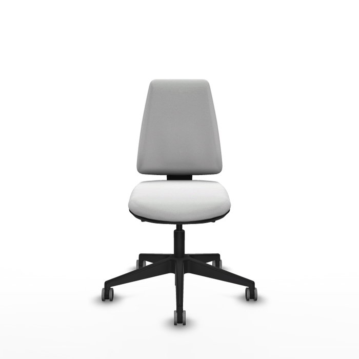 PIQUERAS Y CRESPO Silla de oficina Elche, mecanismo Asincro, Tela Blanco