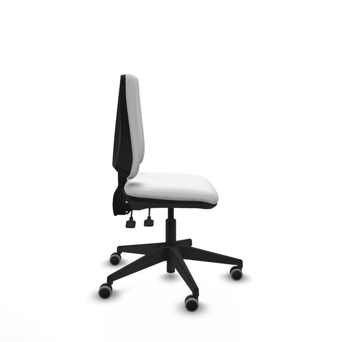 PIQUERAS Y CRESPO Silla de oficina Elche, mecanismo Asincro, Tela Blanco