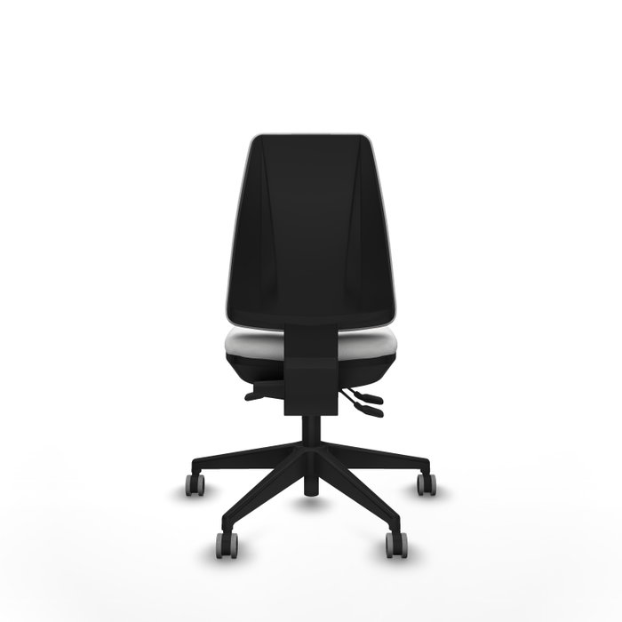 PIQUERAS Y CRESPO Silla de oficina Elche, mecanismo Asincro, Tela Blanco