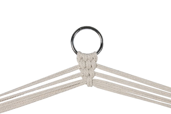 DKD Home Decor Silla Colgante Blanco Natural Algodon y Abeto 90 x 50 x 130 cm DKD Home Decor Silla Colgante Blanco Natural Algodon y Abeto 90 x 50 x 130 cm