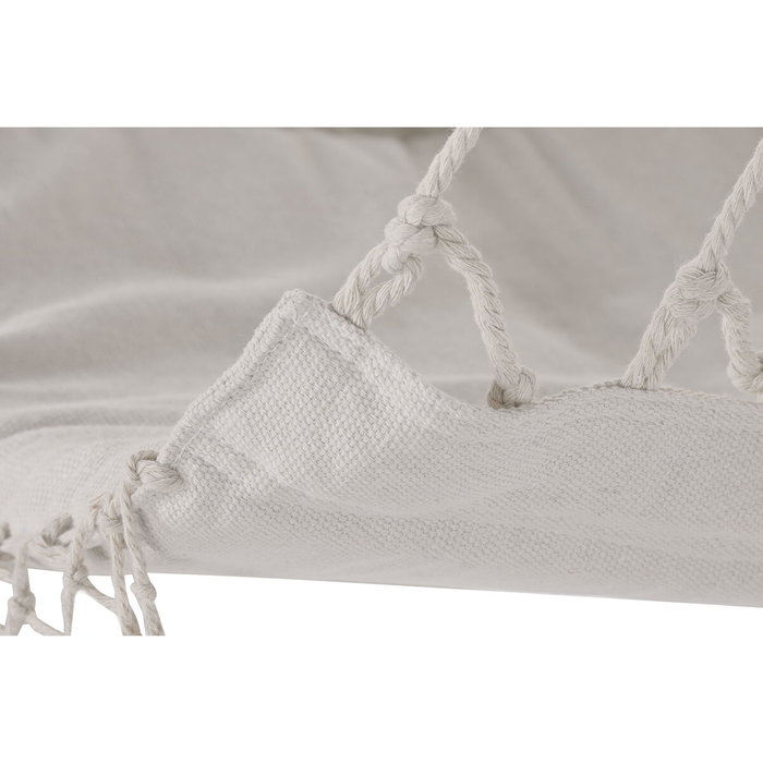 DKD Home Decor Silla Colgante de Algodón y Abeto Blanco