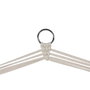 DKD Home Decor Silla Colgante de Algodón y Abeto Blanco