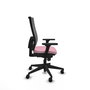 PIQUERAS Y CRESPO Silla de oficina Horna Rosa con mecanismo Sincro