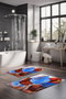 Mijölnir CT-5412 Juego de Alfombrillas de Baño 2 Piezas Poliéster Antideslizante Antibacteriano Lavable a Máquina 40x60 cm 60x100 cm