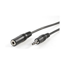Cable de extensión 3,5mm M - F 2 m negro