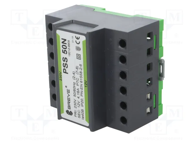 BREVE TUFVASSONS Transformador de red 50VA 230VAC a 12V