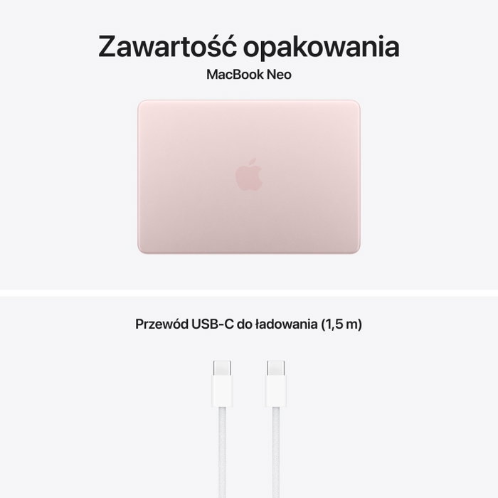 Apple MacBook Neo A18 Pro 13 pulg 8GB 512GB SSD Rosa nube