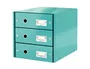 LEITZ Click&Store Fichero Organizador 3 Cajones Turquesa