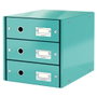 LEITZ Click&Store Fichero Organizador 3 Cajones Turquesa