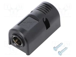 PRO CAR Tomacorriente de encendedor negro 12-24VDC 16A