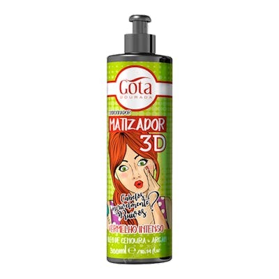 Gota Dourada Matizador 3D Vermelho Intenso 300ml Gota Dourada Matizador 3D Vermelho Intenso 300ml