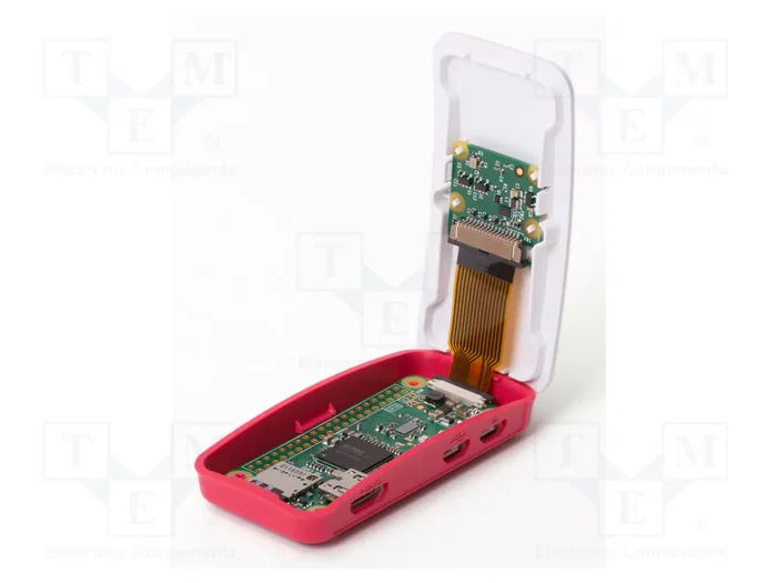RASPBERRY PI Carcasa Oficial para Pi Zero/Zero W Blanco y Rojo