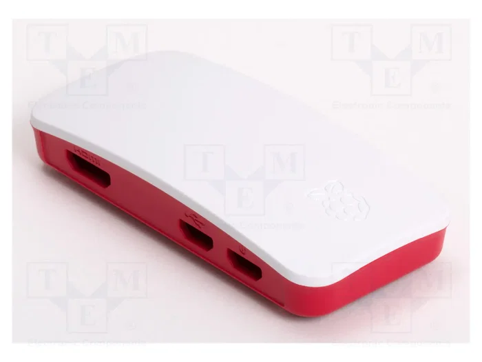 RASPBERRY PI Carcasa Oficial para Pi Zero/Zero W Blanco y Rojo
