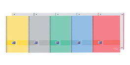 Bloc Oxford School Eu.Book 1 Oxford&You Micro.Tapa Extra A4+ 80H Horizontal 90G Surtido Pastel (5 Col.) (Set de 5)