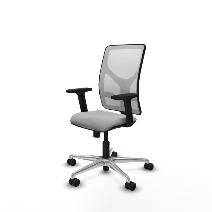 PIQUERAS Y CRESPO Silla de oficina Motilla con mecanismo Sincro, Gris claro y Blanco PIQUERAS Y CRESPO Silla de oficina Motilla con mecanismo Sincro, Gris claro y Blanco