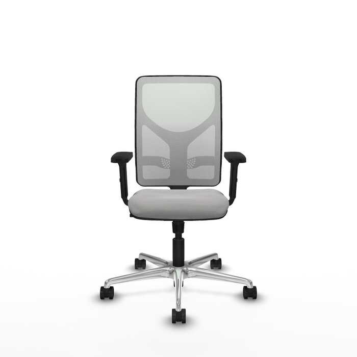 PIQUERAS Y CRESPO Silla de oficina Motilla con mecanismo Sincro, Gris claro y Blanco PIQUERAS Y CRESPO Silla de oficina Motilla con mecanismo Sincro, Gris claro y Blanco