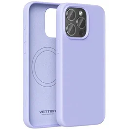 Vention KUDV0-10 Funda de Silicona Líquida con MagSafe para iPhone 13 - Color Morado