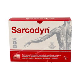 ACTAFARMA Sarcodyn Piña 21Sbrs. - Suplemento HMB para Masa Muscular, Fuerza y Recuperación, Sabor Piña
