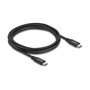 DeLOCK Cable USB4 Gen 2x2 USB C a USB C 20 Gbps 60 W 3 m Negro