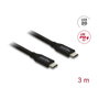 DeLOCK Cable USB4 Gen 2x2 USB C a USB C 20 Gbps 60 W 3 m Negro